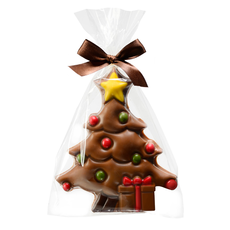 Schokoladentafel mit Weihnachtsbaum-Relief